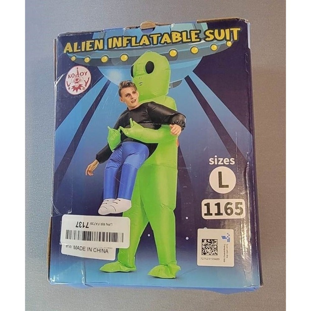 Alien Inflatable Suit Size Large